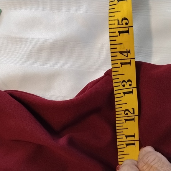 City Triangles Jr. Girl Mini Deep Ruby Dress With Short Lace Sleeves, S: 3 NWT - Picture 10 of 15